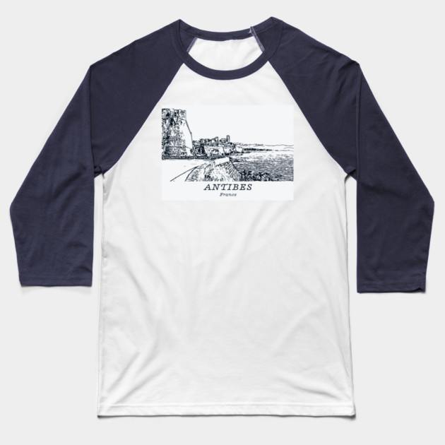 Antibes - France Baseball T-Shirt by Lakeric