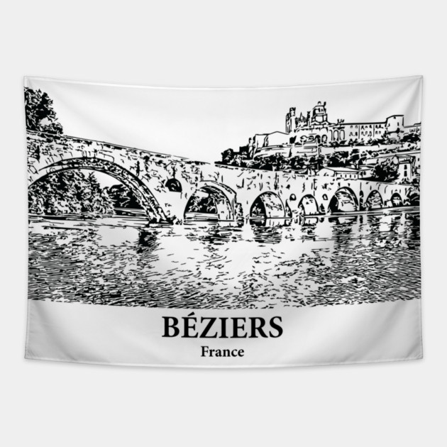 Béziers - France Tapestry by Lakeric
