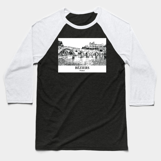 Béziers - France Baseball T-Shirt by Lakeric