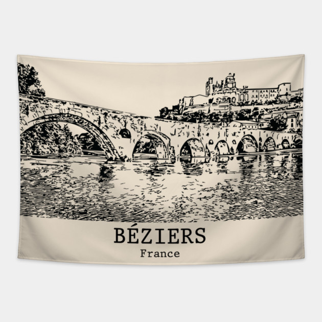 Béziers - France Tapestry by Lakeric