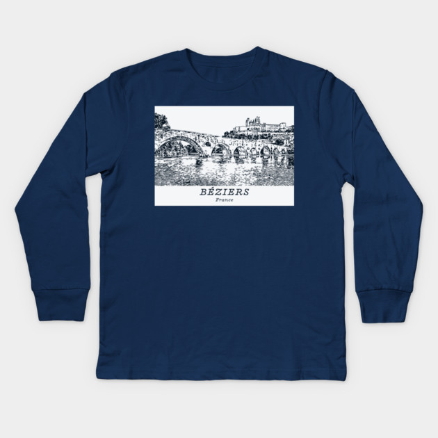 Béziers - France Kids Long Sleeve T-Shirt by Lakeric