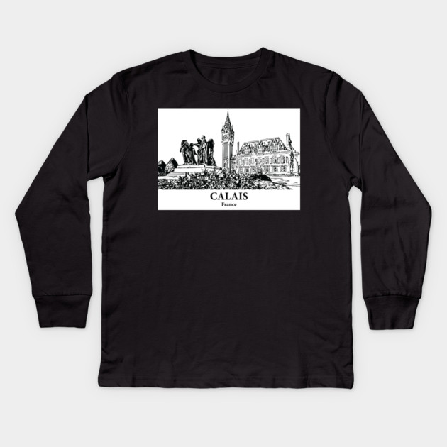 Calais - France Kids Long Sleeve T-Shirt by Lakeric