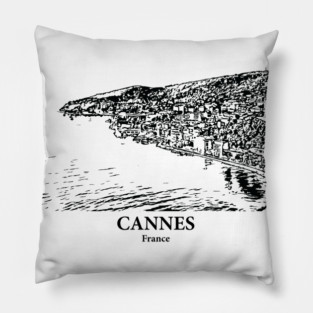 Cannes - France Pillow