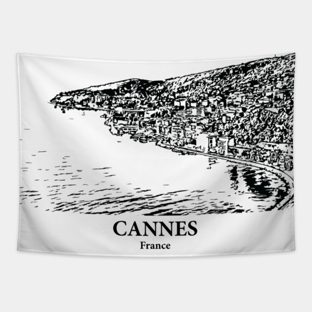 Cannes - France Tapestry by Lakeric