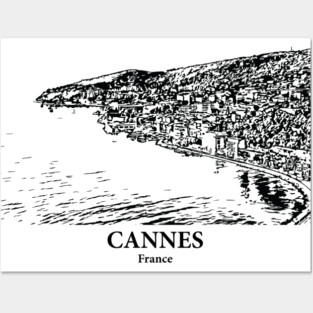 Cannes - France Posters and Art