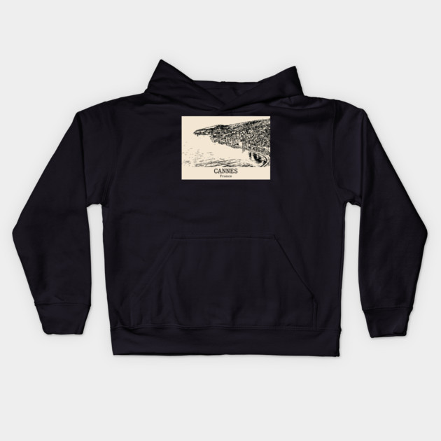 Cannes - France Kids Hoodie by Lakeric