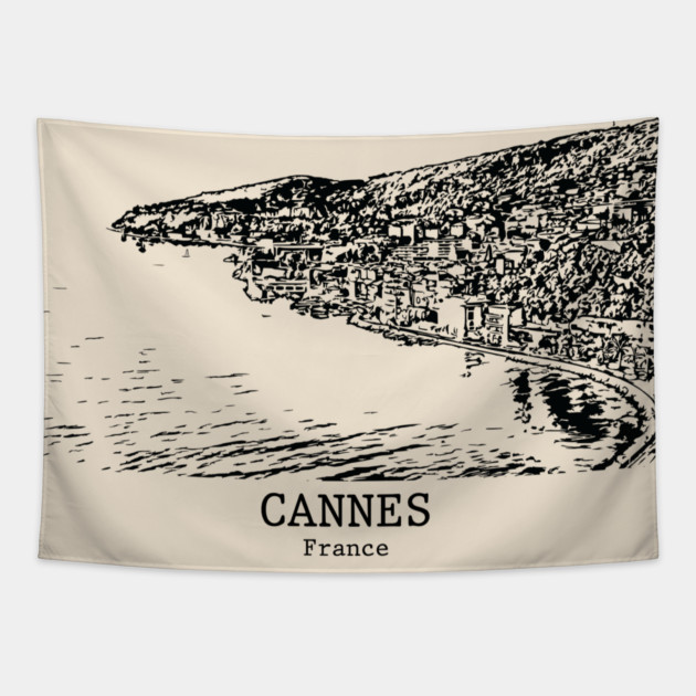 Cannes - France Tapestry by Lakeric