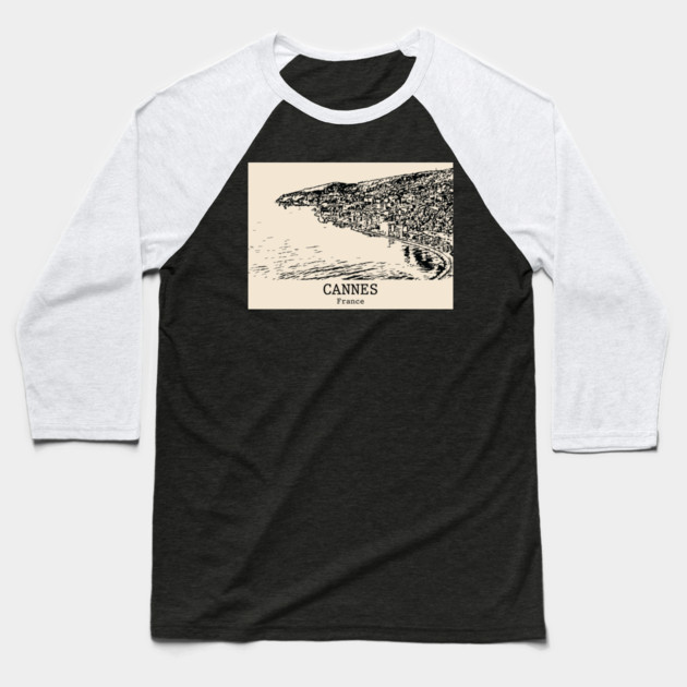 Cannes - France Baseball T-Shirt by Lakeric