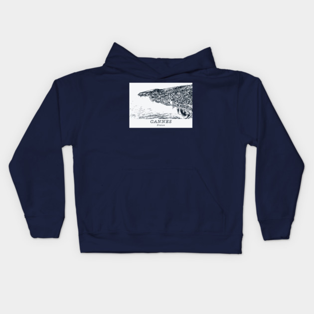 Cannes - France Kids Hoodie by Lakeric