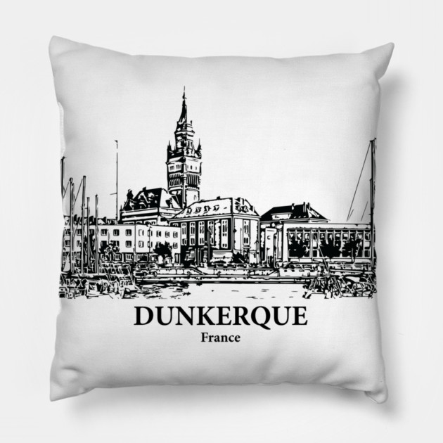 Dunkerque - France Pillow by Lakeric