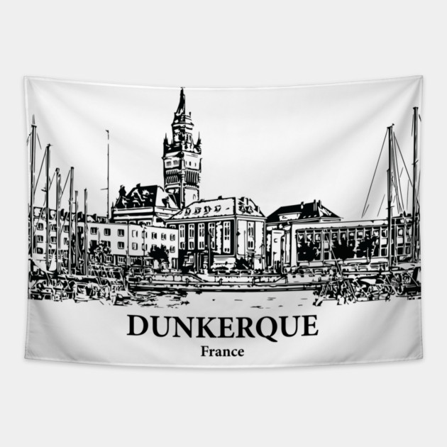 Dunkerque - France Tapestry by Lakeric
