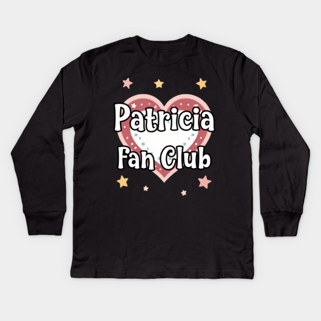 Patricia Fan Club Kids Long Sleeve T-Shirt by Grave Digs