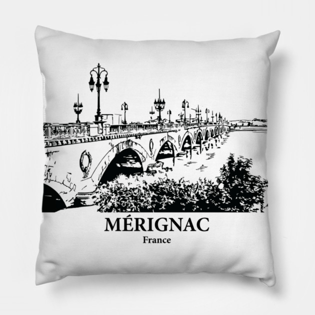 Mérignac - France Pillow by Lakeric