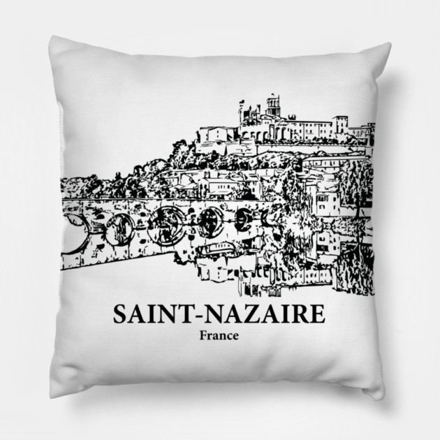 Saint-Nazaire - France Pillow by Lakeric