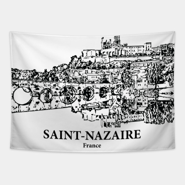 Saint-Nazaire - France Tapestry by Lakeric