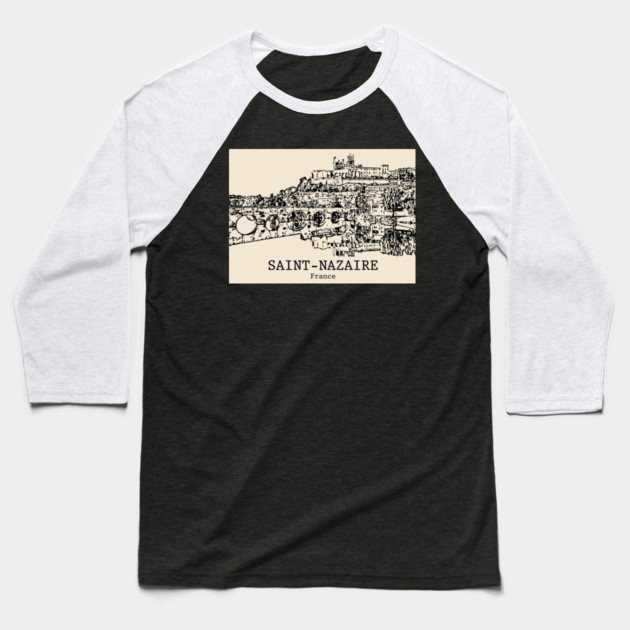 Saint-Nazaire - France Baseball T-Shirt by Lakeric