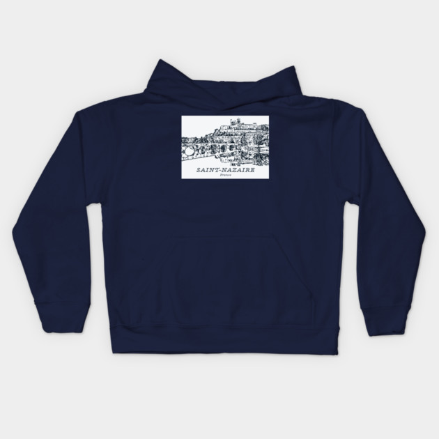 Saint-Nazaire - France Kids Hoodie by Lakeric