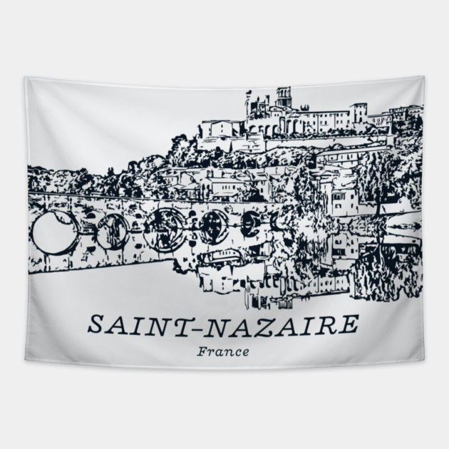 Saint-Nazaire - France Tapestry by Lakeric