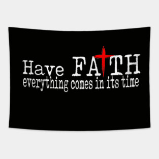 Faith  Bible Verse Christian Scripture Quote/ faith based streetwear Tapestry