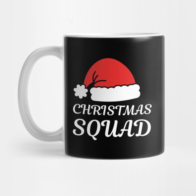 Christmas Squad Santa Hat Matching Holiday Crew by Creatifly Graphic Tees