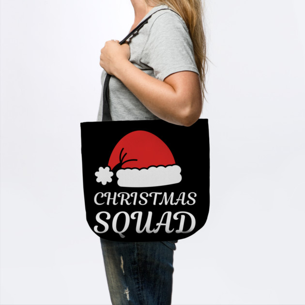Christmas Squad Santa Hat Matching Holiday Crew by Creatifly Graphic Tees