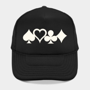 Poker Suits Hearts Diamonds Clubs Spades Casino Hat