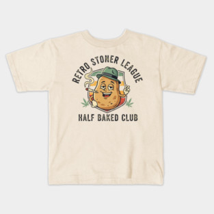 Vintage Half Baked Club – Stoner Varsity Style Shirt Kids T-Shirt