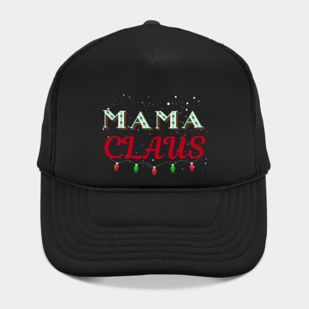 Mama Claus Christmas Lights Holly Snow Night by Creatifly Graphic Tees