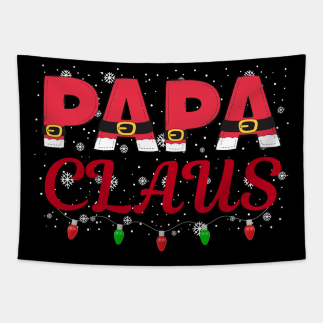 Papa Claus Santa Suit Christmas Dad Tapestry by Creatifly Graphic Tees