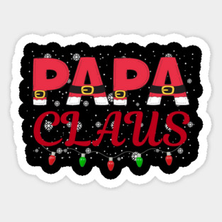 Papa Claus Santa Suit Christmas Dad Magnet