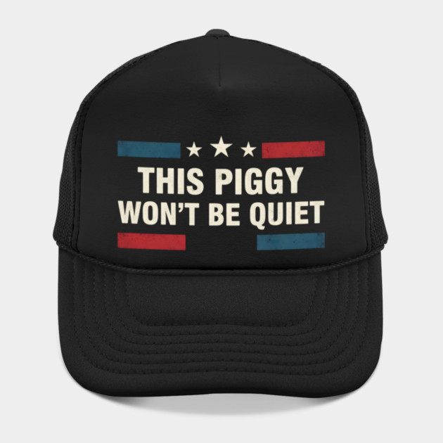 This Piggy Won’t Be Quiet – Anti Trump Feminist Protest USA Flag by ArtistTee ⭐⭐⭐⭐⭐