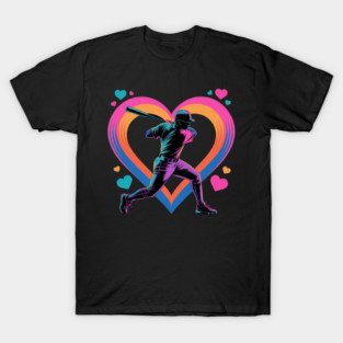 Baseball Heart Boys Baseball Valentine T-Shirt