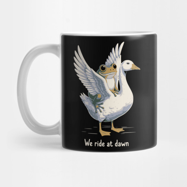 We Ride at Dawn – Funny Frog Riding Goose Chaotic Animal Meme by ArtistTee ⭐⭐⭐⭐⭐