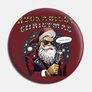 Rockabilly Christmas Pin