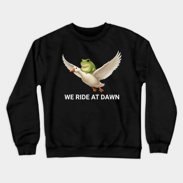 We Ride at Dawn Crewneck Sweatshirt by ArtistTee ⭐⭐⭐⭐⭐