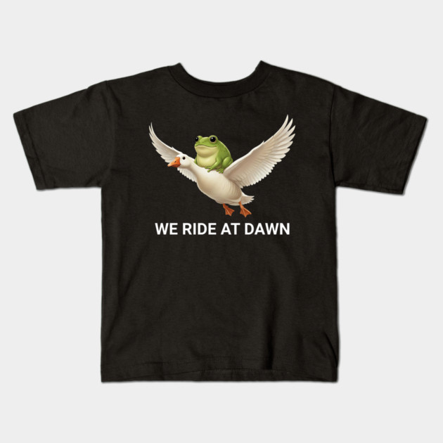 We Ride at Dawn Kids T-Shirt by ArtistTee ⭐⭐⭐⭐⭐