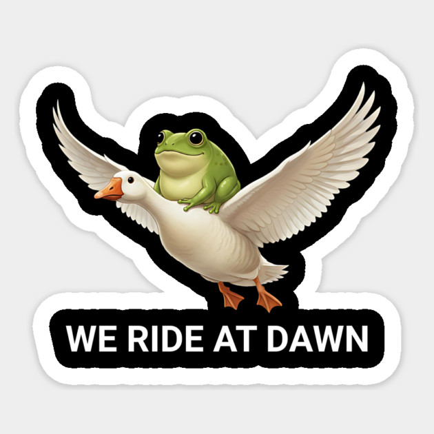 We Ride at Dawn Sticker by ArtistTee ⭐⭐⭐⭐⭐