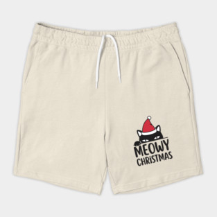 Sneaky Santa Cat Meowy Christmas Shorts