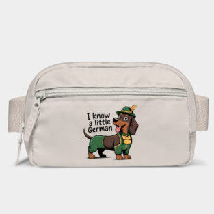 Oktoberfest I Know A Little German Dachshund Wiener Dog Bag