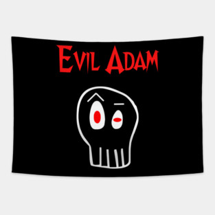 Evil Adam Skull Tapestry