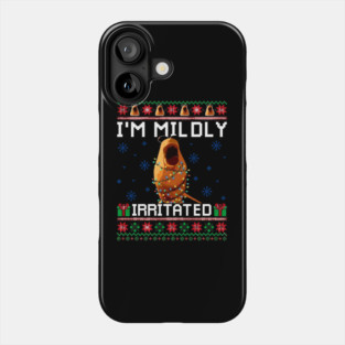 I'm Mildly Irritated  Marcus The Worm Ugly Christmas Sweater Phone Case