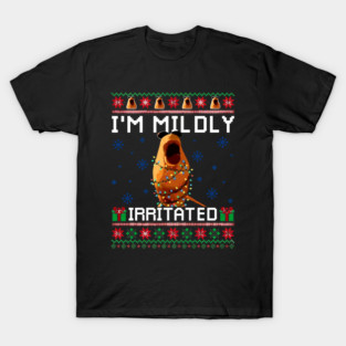 I'm Mildly Irritated  Marcus The Worm Ugly Christmas Sweater T-Shirt