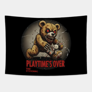 PlayTimes Over Teddy Tapestry