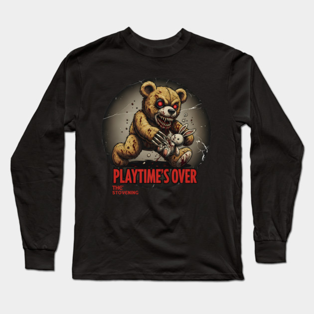 PlayTimes Over Teddy Long Sleeve T-Shirt by Randy 's Store
