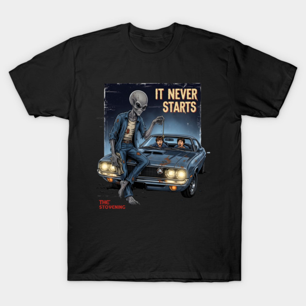 Horror Tropes - when the car wont start. T-Shirt by Randy 's Store