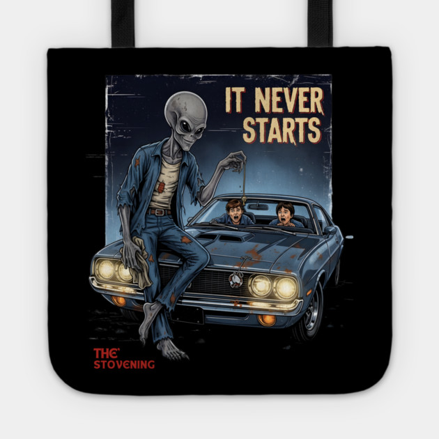 Horror Tropes - when the car wont start. Tote by Randy 's Store
