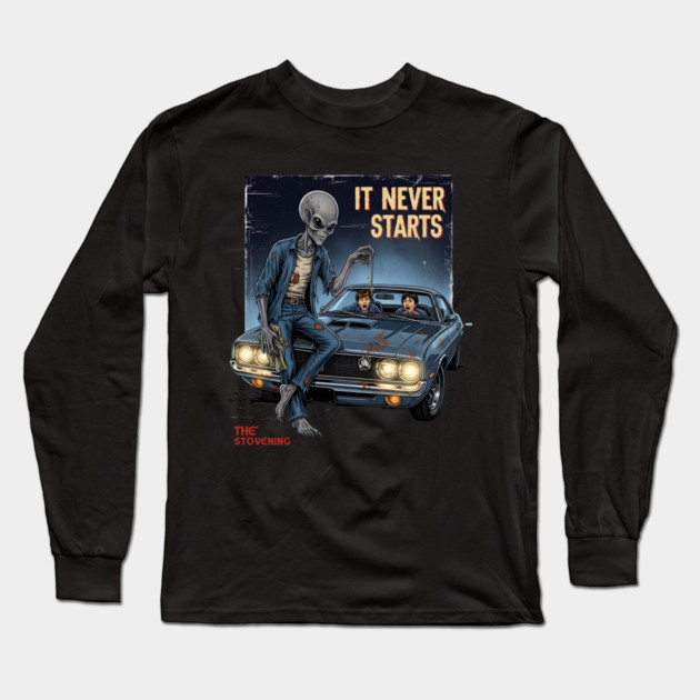 Horror Tropes - when the car wont start. Long Sleeve T-Shirt by Randy 's Store