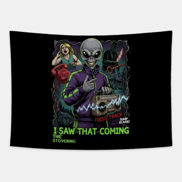 Horror Trope Jump scares Tapestry by Randy 's Store