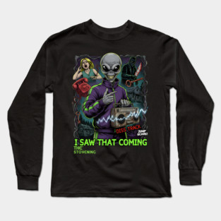 Horror Trope Jump scares Long Sleeve T-Shirt