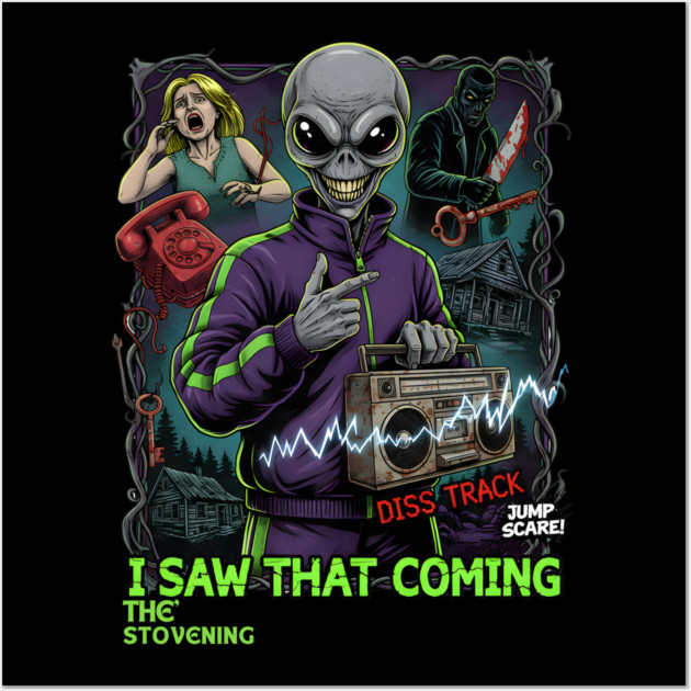 Horror Trope Jump scares Wall Art by Randy 's Store